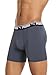 PUMA Men's 5 Pack Performance Boxer Briefs, Black Grey, Medium