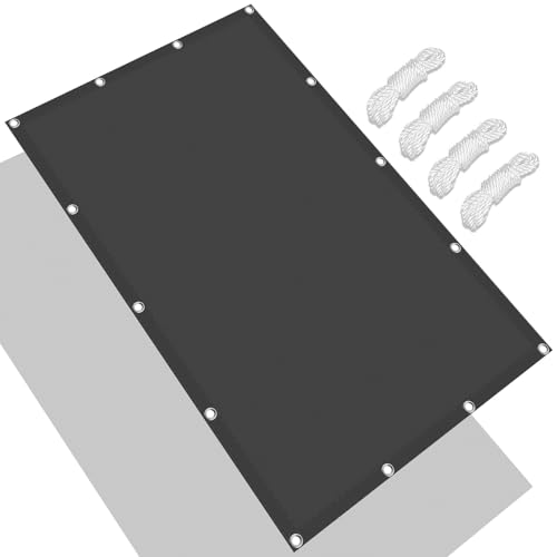 Voile d'ombrage rectangulaire protection UV bâche imperméable extérieure gris - 2