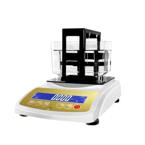 Tester gęstości złota, cyfrowy tester czystości metali szlachetnych z dokładnością 0,001 g/cm³, wyświetlacz LCD do oceny złomu złota i srebra platynowego