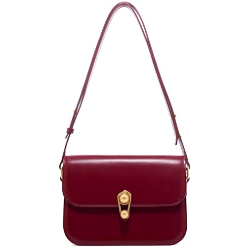 Image of LA FESTIN Genuine Leather Purse for Women Designer Shoulder Handbag Daliy