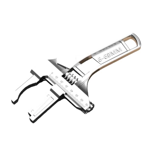 Llave inglesa ajustable multifuncional de doble uso con extremo abierto para el mantenimiento de tuberías en espacios reducidos, para reparaciones de baño ajustable