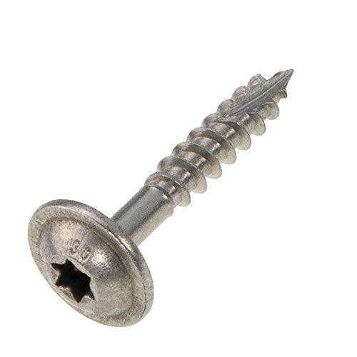 Tellerkopfschraube Edelstahl A2 mit ETA Zulassung, 5 x 30 mm, TX25, 200 Stück Cover