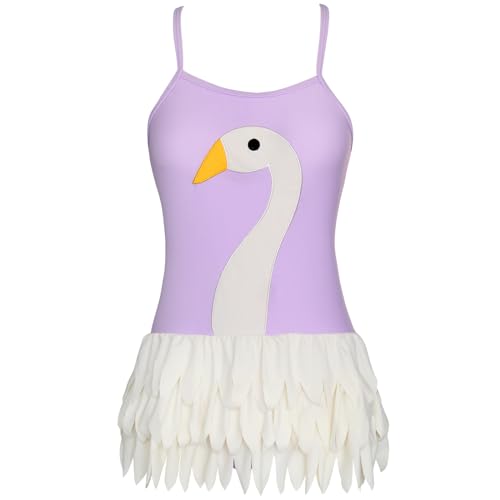 Girls Kids Bathing Suits Polka Dot Simplified/Long Sleeve Daisy Beach Sport 1-Piece Swimsuit(FBA)