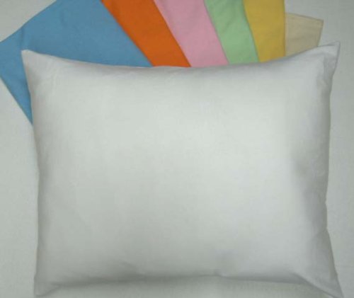 SheetWorld Comfy Travel Pillow Case - 100% Soft Cotton Jersey Knit - Hot Pink - Made In USA