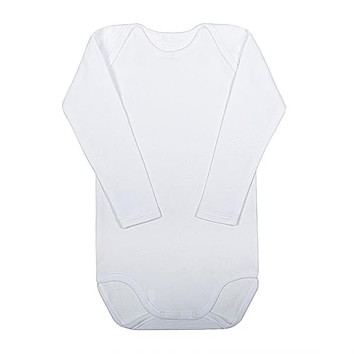 2800 Body térmico afelpado bebé cuello americano – Algodón suave y cálido – Ferry’s – Ideal para invierno 000-Blanco / 12M