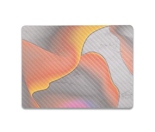 Image of MightySkins Carbon Fiber Skin Compatible with Microsoft Surface Laptop Go 3 (2023) Full Wrap Kit - Marble Magma | Protective, Durable Textured Carbon Fiber Finish | Made in The USA