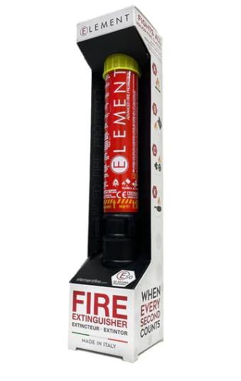 E100 Fire Extinguisher | Compact Fire Extinguisher Extended Discharge | Portable Lightweight Easy-to-Use