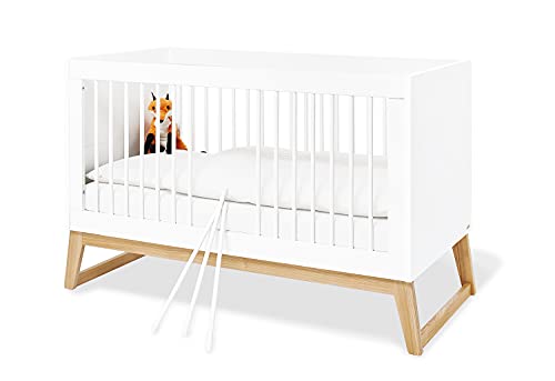 Kinderbett Babybett Bridge von Pinolino, umbaubar und mitwachsend, langlebig, weiß Kinderbett Babybett Bridge von Pinolino, umbaubar und mitwachsend, langlebig, weiß