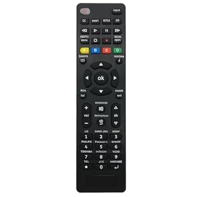 Universal Remote Control for Samsung, Sharp, LG, Sony, Panasonic, Toshiba,TCL Smart TVs and Other Brands with Netflix Smart TVs Remote Control