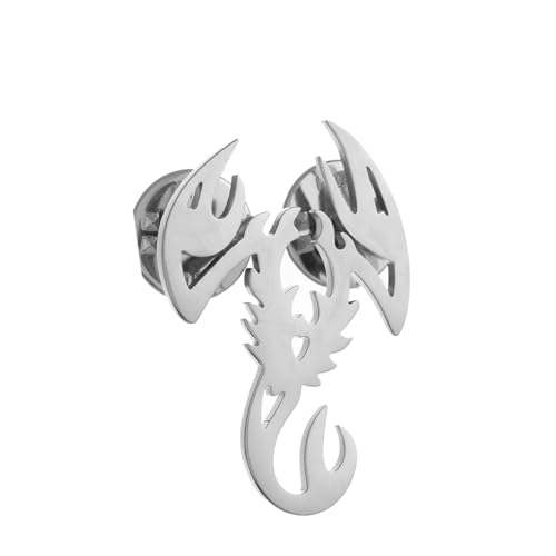 Image of Stainless Steel Insects Creative Scorpion Brooches for Women and Men