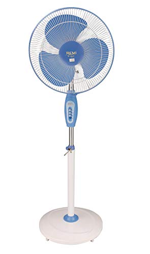Image of Remi 400 MM PEDESTAL FAN HI-SPEED (PF-400) (WHITE /BLUE)