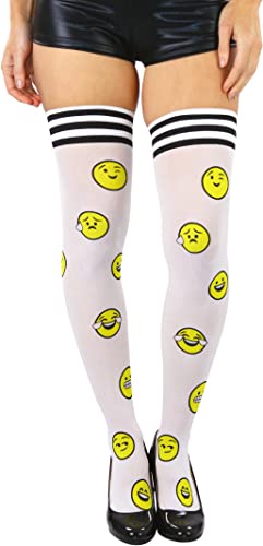 Image of ToBeInStyle Women's Nylon Thigh High Schoolgirl Opaque Stockings