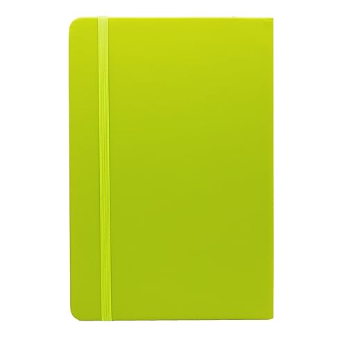 ZHONGGEMEI A5 Notebook, Leather Notebook Business Notebook (light green)