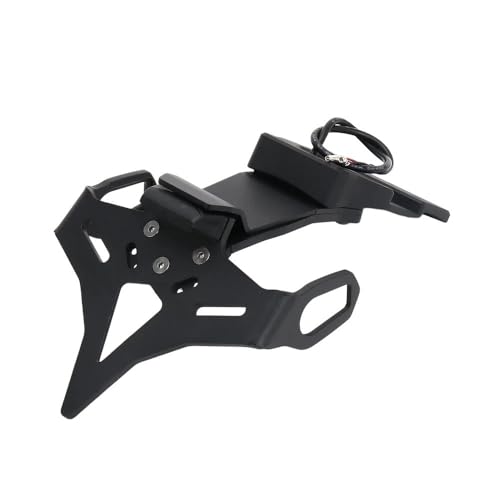 Support de plaque immatriculation moto courte avec éclairage LED