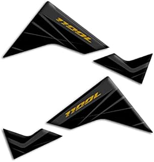 Protezioni Laterali Serbatoio RESINA 3D COMPATIBILE CON Honda Africa Twin Adventure Sports CRF 1100 L 2022 L-120 (BLACK)