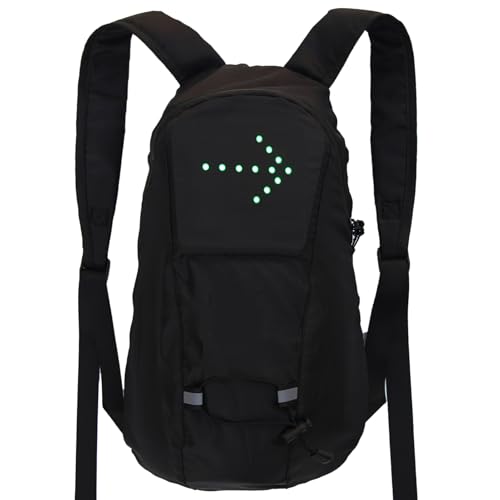 Sac à dos clignotant LED télécommandé et réfléchissant pour cycliste - 7