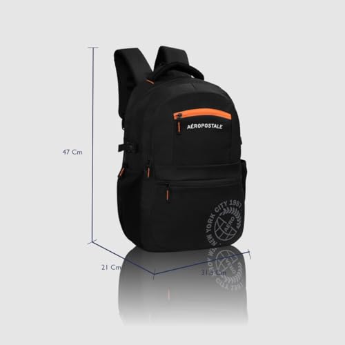 Image of Aeropostale Backpack Basin | Durable 2-Compartment Laptop Backpack with Rain Cover Compartment | Bag for School, College and Work | Padded Back and Multiple Utility Pockets