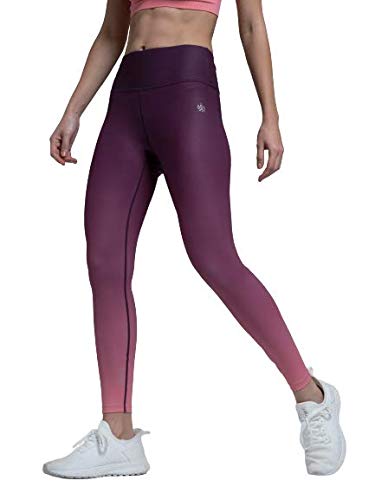 Image of CULT Women's High Waist AbsoluteFit Ombre Print Tights, Workout Tights for Women, 4-Way Stretch, Sports Leggings for Yoga, Gym, Cardio, Moisture-Wicking, Active Wear