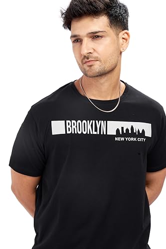 Image of WEET Cotton T-Shirt and Shorts Set for Men,Night Wear for Men,Men's Pyjama Set