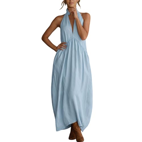 Robe élégante sans manches au col montant raffiné pour vos loisirs chics