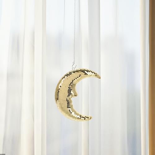 Lune disco suspendue de qualité miroir brillant décoration raffinée fêtes