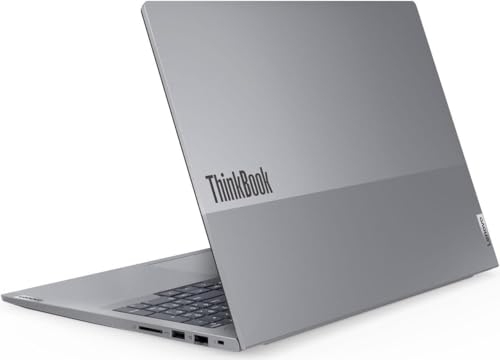 Image of Lenovo ThinkBook 16 Gen 7 Laptop with AMD Ryzen 7 7735HS Processor, 16 inch Touchscreen, IPS, Anti-Glare Display, 16GB RAM, 512GB SSD, FP Reader, 1080P FHD Cam, Backlit KYB, and Win 11 Pro