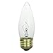 25 pcs 25w 120v Candelabra E26 base Torpedo Clear