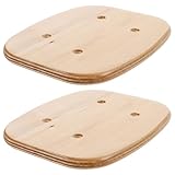 DIYEAH Tablas de Skate de Madera Natural sin Terminar, 2 Piezas, Diseño de Arce y Bambú, para Longboard y Drifting, Plataforma Resistente para Patinaje Callejero y Manualidades