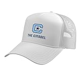 The Citadel Bulldogs TC09 Trucker Hat with Adjustable Mesh Back, White