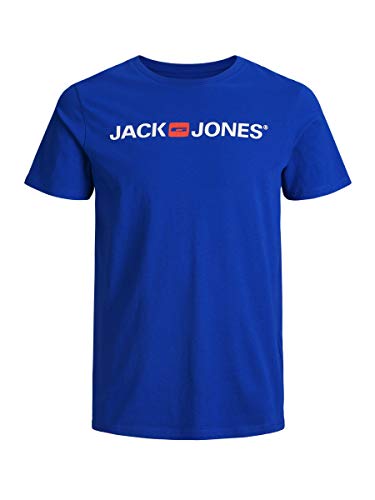 JACK & JONES - Camiseta clásica para Hombre, Azul (Surf The Web), XXXL (EU)
