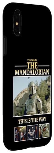 Coque iPhone X XS Star Wars The Mandalorian rigide noir - 3