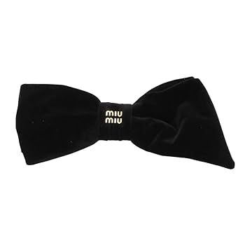 miumiu黒リボン Amazon.co.jp: [ミュウミュウ] ヘアクリップ バレッタ ヘア