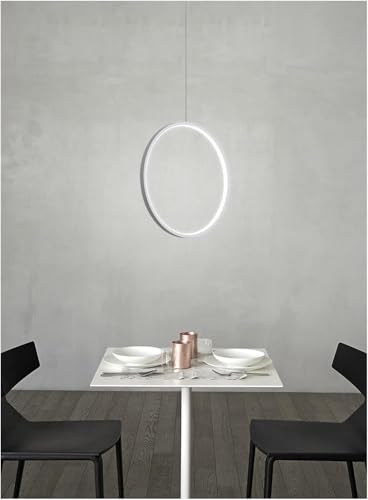 Lámpara colgante LED de anillo para iluminar con estilo moderno tu comedor 4