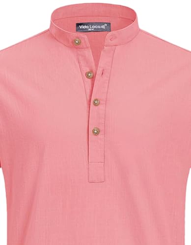 Image of Vida Loca Light Yellow Color Men Solid Cotton Blend Straight Kurta Shirt