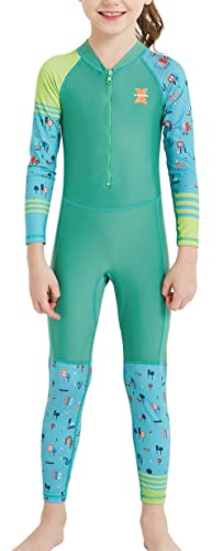 Image of DIVE & SAIL Kids One Piece Long Sleeve Swimsuit Sun Protection Sunsuit Rash Guard