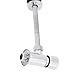 Dioche Durable Zinc Alloy Manual Flush Valve for Toilet Bathroom Strong Hand Pressing Flushing Tool Universal Fit for Home Office Hotel Use Silver 10 x 5cm