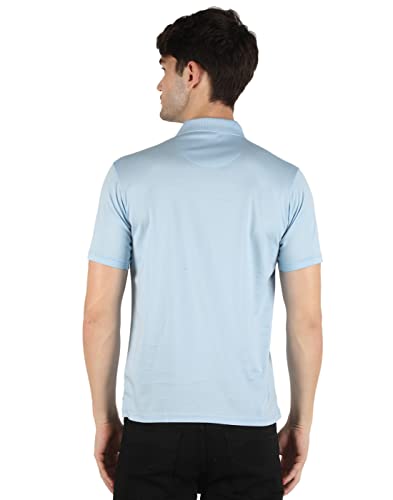 Image of Monte Carlo Mens White Plain Collar T-Shirt |22203606-1