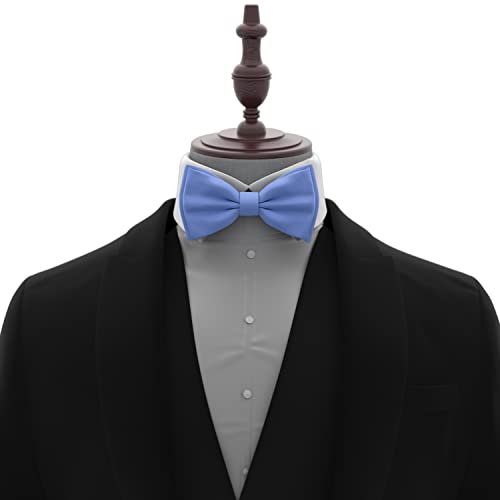 Image of Adam Young Men's Bow Ties Pre-Tied Style Formal Satin Classic Bowtie for Tuxedo Faux Silk