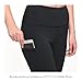 BALEAF Women's Capri Leggings High Waisted Yoga Pants Stretch 3/4 Workout Exercise Capris with Pockets Black Size L