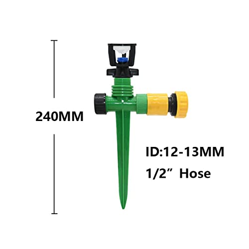 Buse d'arrosage rotative 360° avec filetage mâle pour jardin