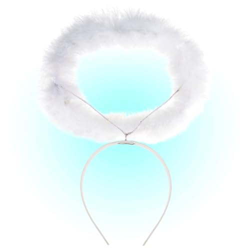 W WIDMANN MILANO Party Fashion - Diadema con aureola, para adultos, accesorio para carnaval, Halloween, festival