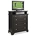 Home Styles 5531-041 Bedford TV Media Chest of Drawer, Ebony Black