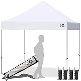 Eurmax USA 10x10ft Pop Up Canopy,Commercial Instant Tent for Outdoor...
