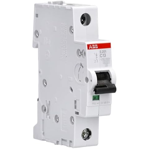 ABB S201-C13 Miniature Circuit Breaker, 13 Amp Cover