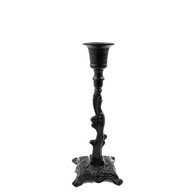 Grehom Brass Candlestick - Black Spiral Antique, Candle holder