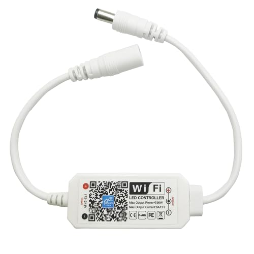 LED Smart WiFi Controller DC 12V 24V Dimmer APP Voice Remote Control Dimming For COB 2835 Single Color LED Strip Lights