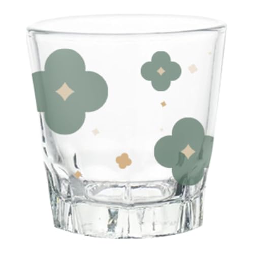 Starry Mart Floral Soju Shot Glass Set for Korean Soju Whiskey Tequila and Liquor 60ml (Pack of 6)