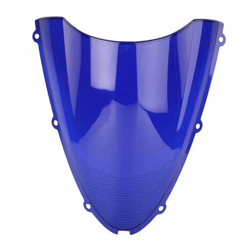Pare-brise moto ZX-6R 636 bulle protection aerodynamique bleu