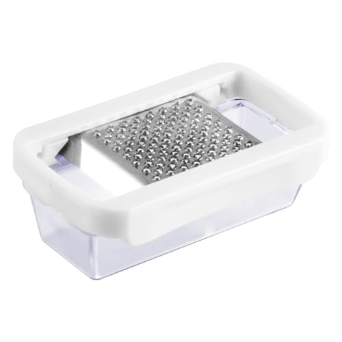 Fackelmann 45431 Râpe à Muscade Mini en Acier Inoxydable - Blanc, 10 x 6 x 3,5 cm
