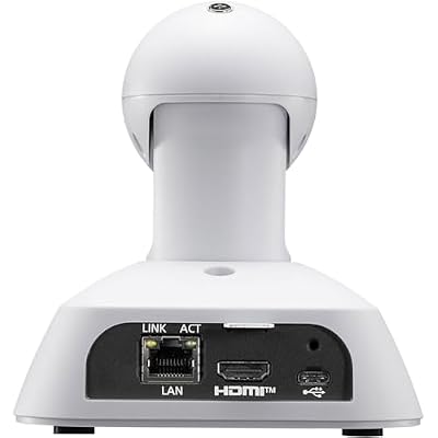 Panasonic AW-UE4WG 4K UltraHD Compact Integrated PTZ Camera with IP Streaming, White